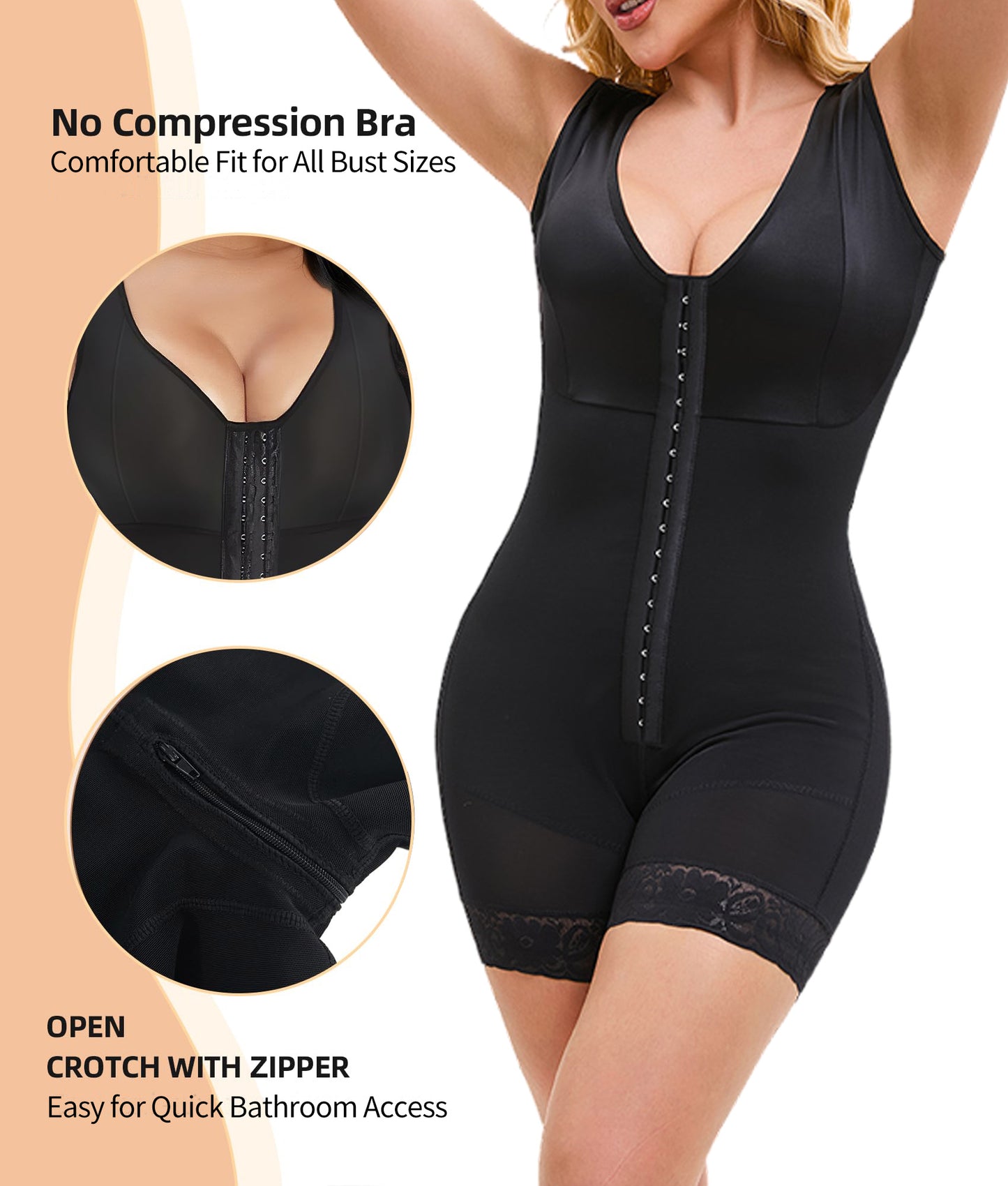 Fajas Colombianas Shapewear For Women Tummy Control Post Surgery Full Body Shaper Butt Lifter With Zipper Crotch Skimsbodysuits Elegant Fajas Melibelt Bodysuitfajashaper