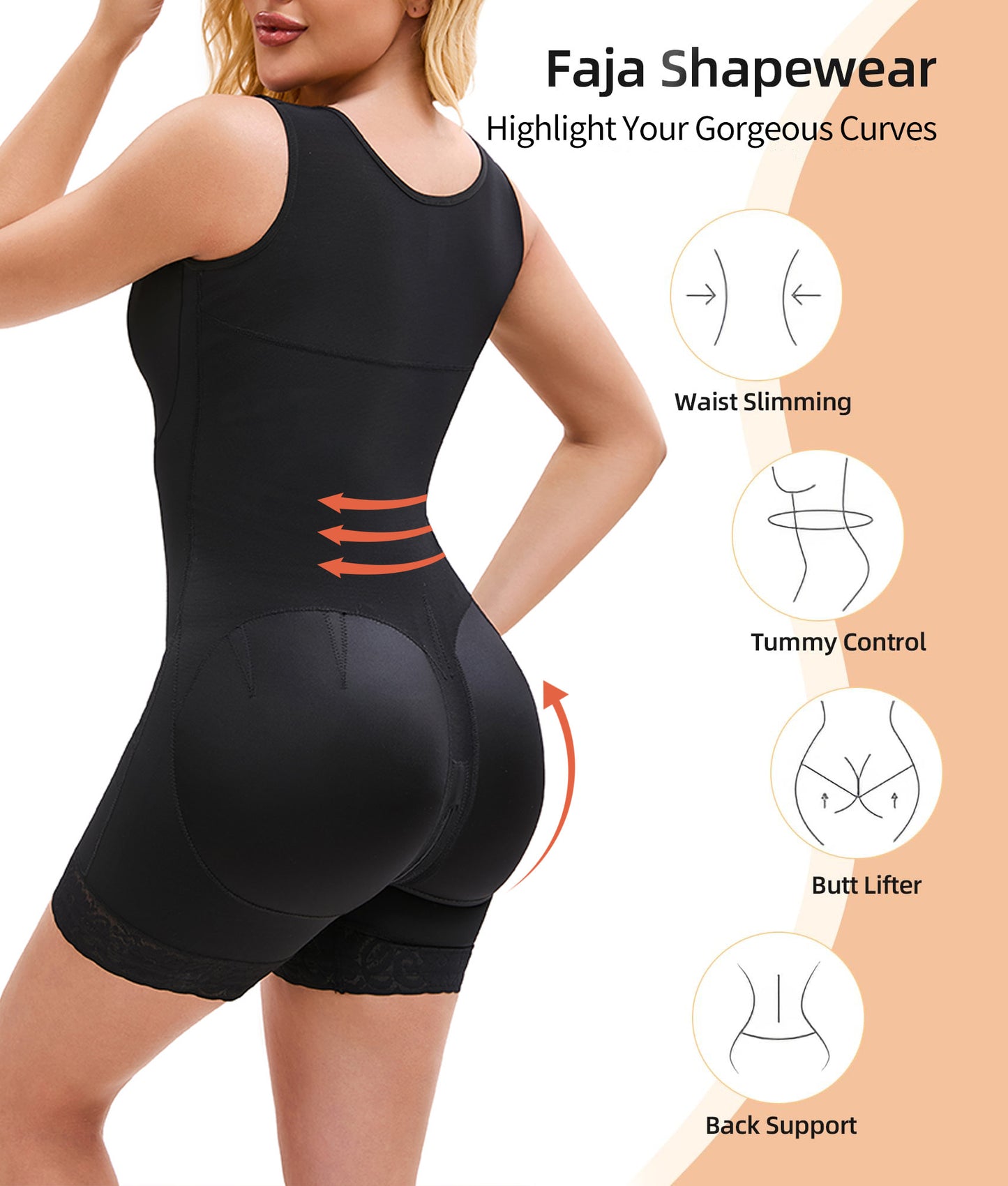 Fajas Colombianas Shapewear For Women Tummy Control Post Surgery Full Body Shaper Butt Lifter With Zipper Crotch Skimsbodysuits Elegant Fajas Melibelt Bodysuitfajashaper